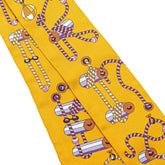 エルメス ツイリー Cordages コルダージュ スカーフ オレンジ パープル マルチカラー シルク レディース HERMES 【中古】